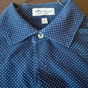 Peter Millar polka dot polo